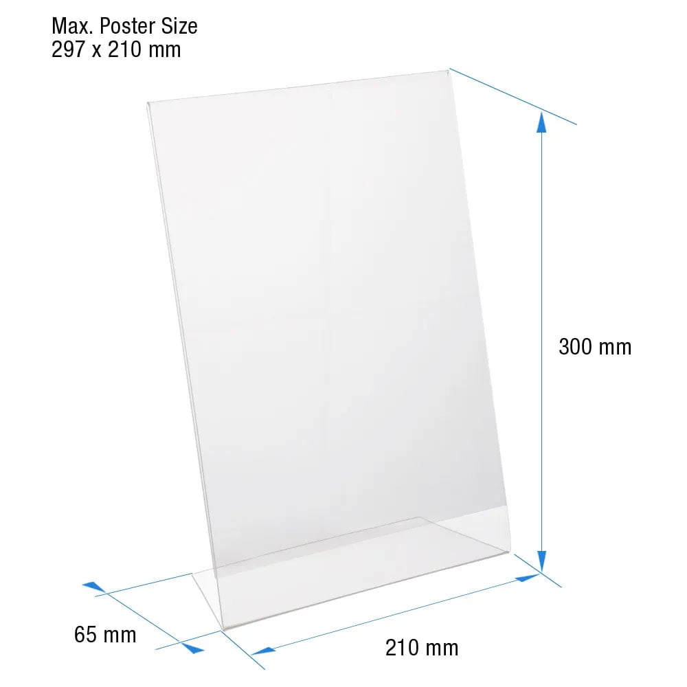 L Tipi Pleksi Föylük/Etiketlik Dikey A3 (30x42cm)