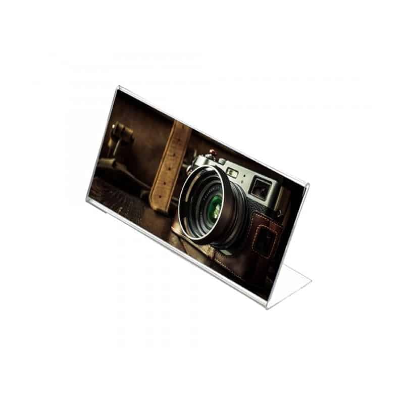 L Tipi Pleksi Föylük/Etiketlik Yatay 1/3 A4 (21x10cm)