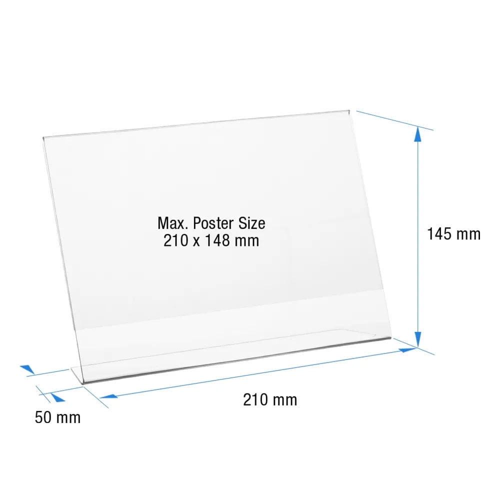 L Tipi Pleksi Föylük/Etiketlik Yatay A5 (21x15cm)
