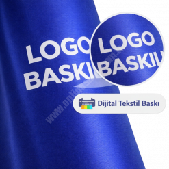 Logolu Makam Bayrağı | Krom Direkli
