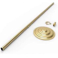 Türk Makam Bayrağı | Pirinç Direkli