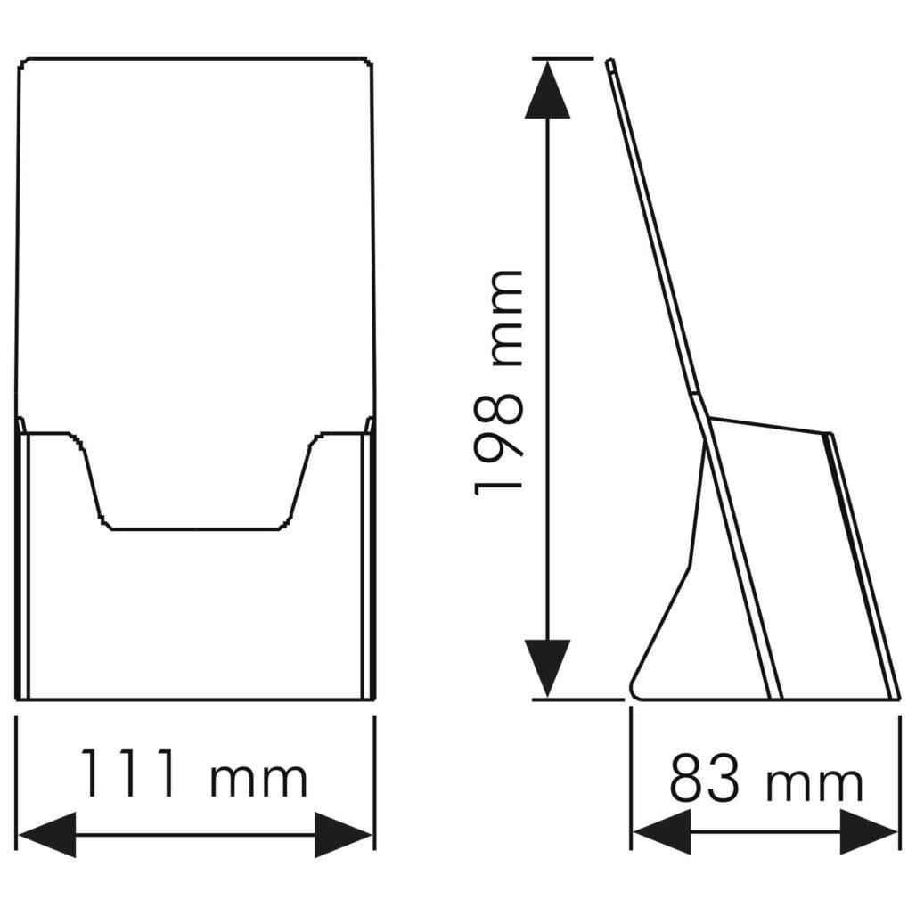 Masaüstü Broşürlük 1/3 A4 (10,5x21cm) 10 Masaüstü Broşürlük 1/3 A4 (10,5x21cm)