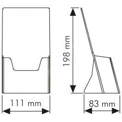Masaüstü Broşürlük 1/3 A4 (10,5x21cm)