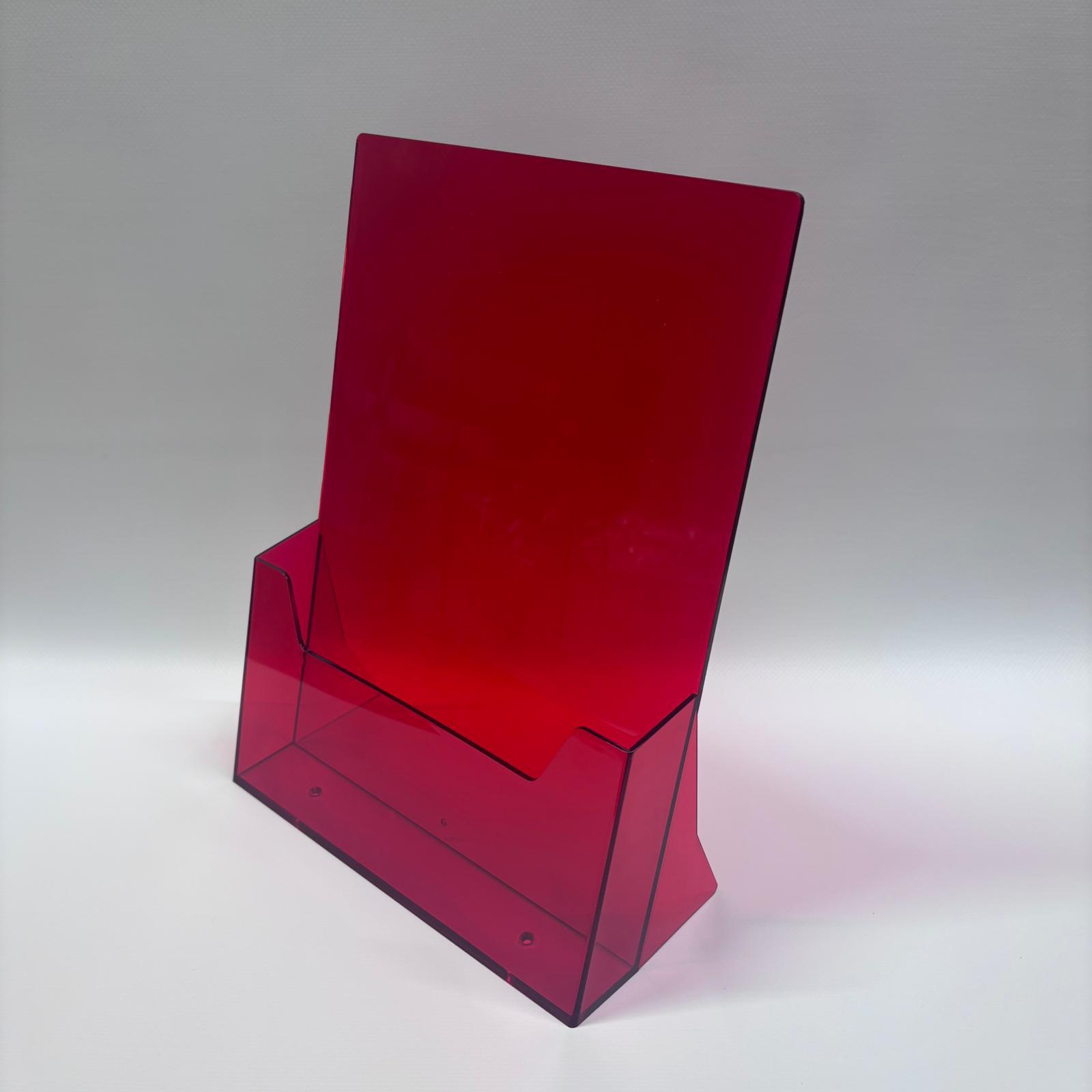 Masaüstü Broşürlük A4 – Kırmızı 3 Masaüstü Broşürlük A4 – Kırmızı