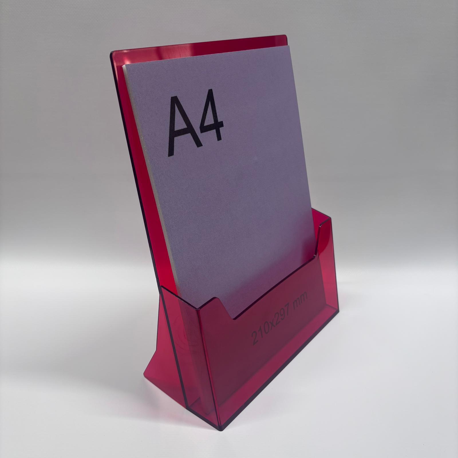 Masaüstü Broşürlük A4 – Kırmızı 6 Masaüstü Broşürlük A4 – Kırmızı