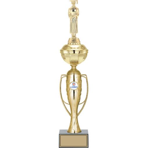 Mezuniyet erkek figürlü kupa, kişiye özel baskılı mezuniyet hediyeli kupa, 48 cm yüksekliğinde prestijli mezuniyet kupası