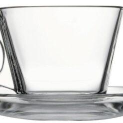 Paşabahçe Vela Çay Seti – Kulplu Fincan & Tabak 195 Ml (Hediyelik & Kurumsal) 3 Paşabahçe Vela Çay Seti (Fincan & Tabak) 195 Ml - Detay Görünümü