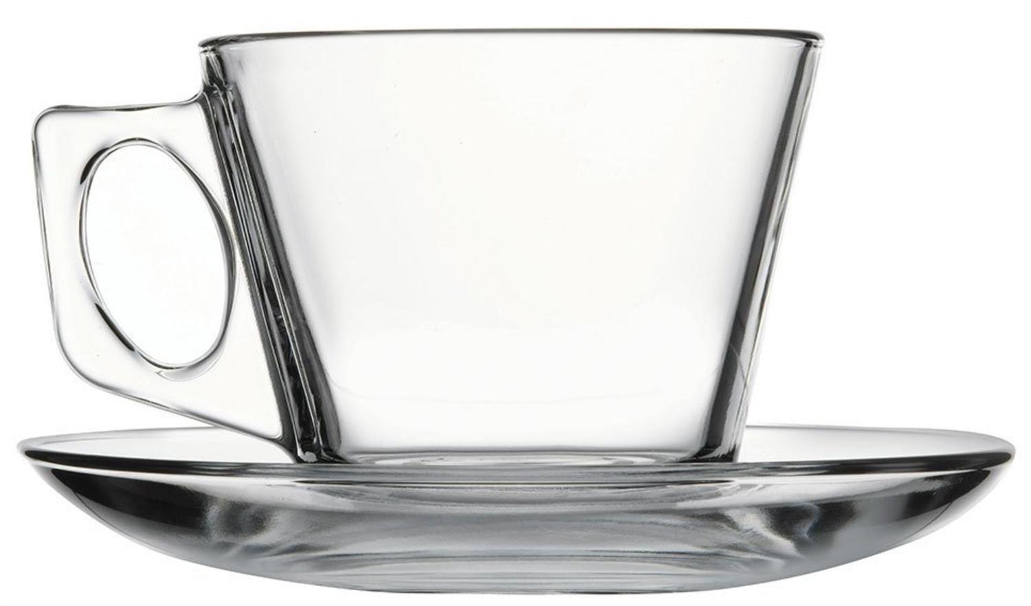 Paşabahçe Vela Çay Seti – Kulplu Fincan & Tabak 195 Ml (Hediyelik & Kurumsal) 2 Paşabahçe Vela Çay Seti (Fincan & Tabak) 195 Ml - Detay Görünümü