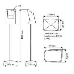 Pillar Broşür Stand 3XA4