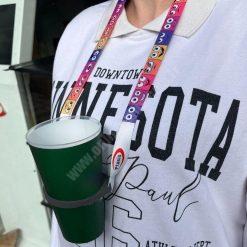 Plastik Bardak Tutucu Boyun Askısı