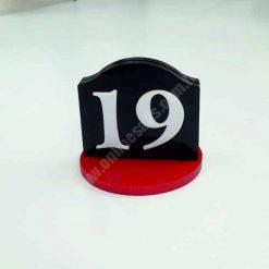 Pleksi Masa Numarası Adisyonlu