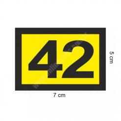 Pleksi Masa Numarası Peçetelik İçin