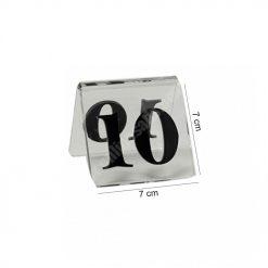 Pleksi Masa Numarası Şeffaf