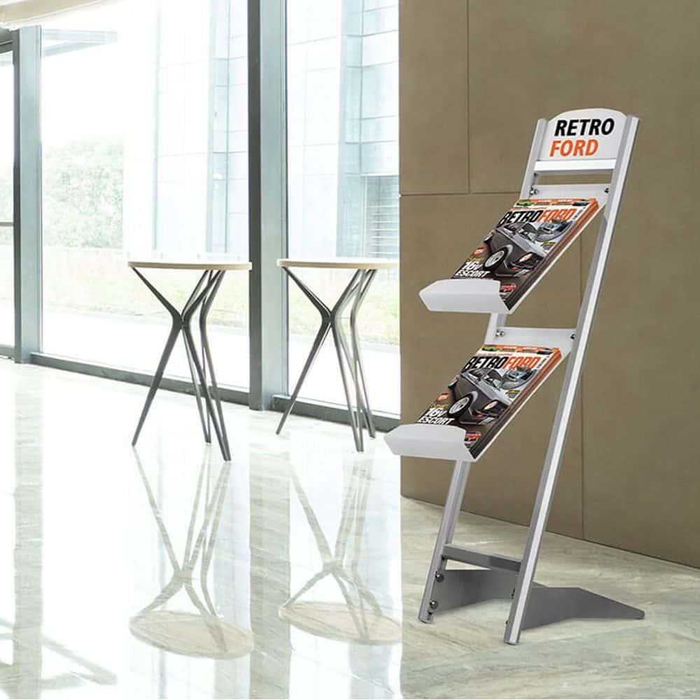 Rapid Broşür Stand 2xA4 – Gri 2 Rapid Broşür Stand 2xA4 – Gri