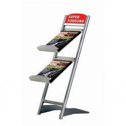 Classic Shop 26 Rapid Broşür Stand 2xA4 – Gri