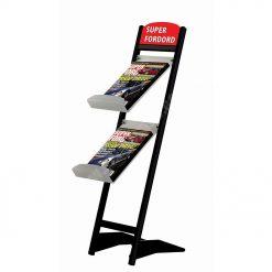 Rapid Broşür Stand 2xA4 – Siyah