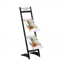 Rapid Broşür Stand 2xA4 – Siyah