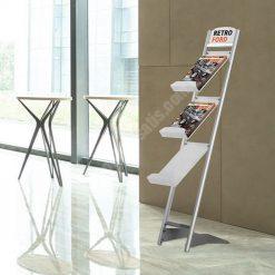 Rapid Broşür Stand 3xA4 – Gri