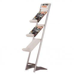 Rapid Broşür Stand 3xA4 – Gri