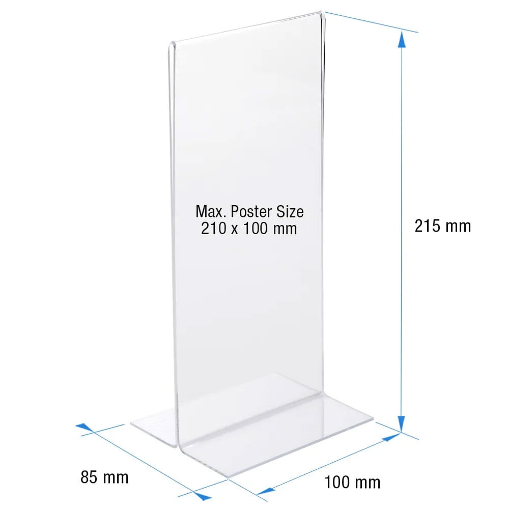 T Tipi Pleksi Föylük/Etiketlik Dikey 1/3 A4 (10X21cm)