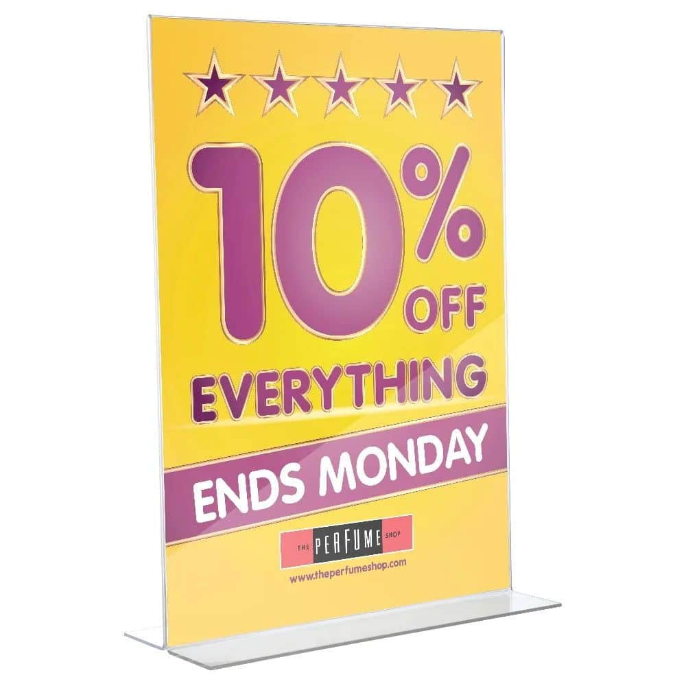 T Tipi Pleksi Föylük/Etiketlik Dikey A3 (30×42)