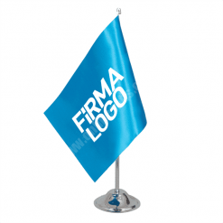 Tekli Logolu Masa Bayrağı