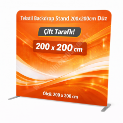 Tekstil Backdrop Stand 200x200cm Düz
