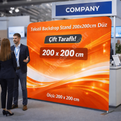 Tekstil Backdrop Stand 200x200cm Düz