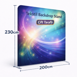 Classic Shop 29 Tekstil Backdrop Stand 200x230cm Düz