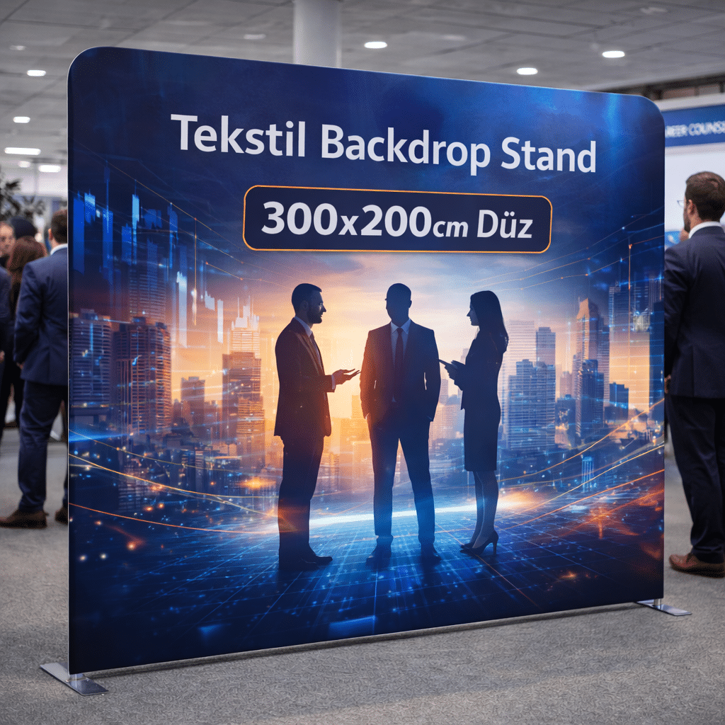 Tekstil Backdrop Stand 300x200cm Düz 3 Tekstil Backdrop Stand 300x200cm Düz