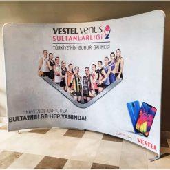 Tekstil Backdrop Stand 300x230cm Oval