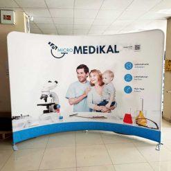 Tekstil Backdrop Stand 300x230cm Oval