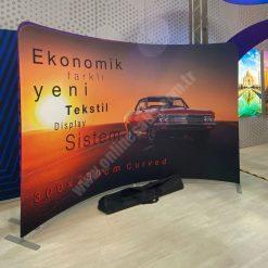 Tekstil Backdrop Stand 300x230cm Oval
