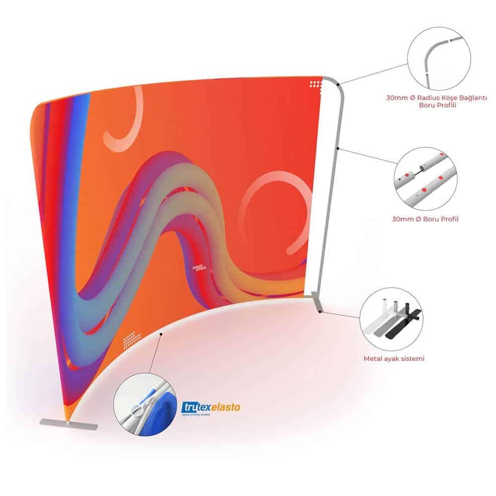 Tekstil Backdrop Stand 230x230cm Oval 6 Tekstil Backdrop Stand 230x230cm Oval