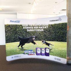 Tekstil Backdrop Stand 300x230cm Oval