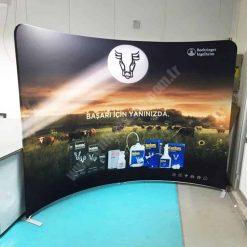 Tekstil Backdrop Stand 300x230cm Oval