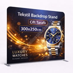 Tekstil Backdrop Stand 300x250cm Düz