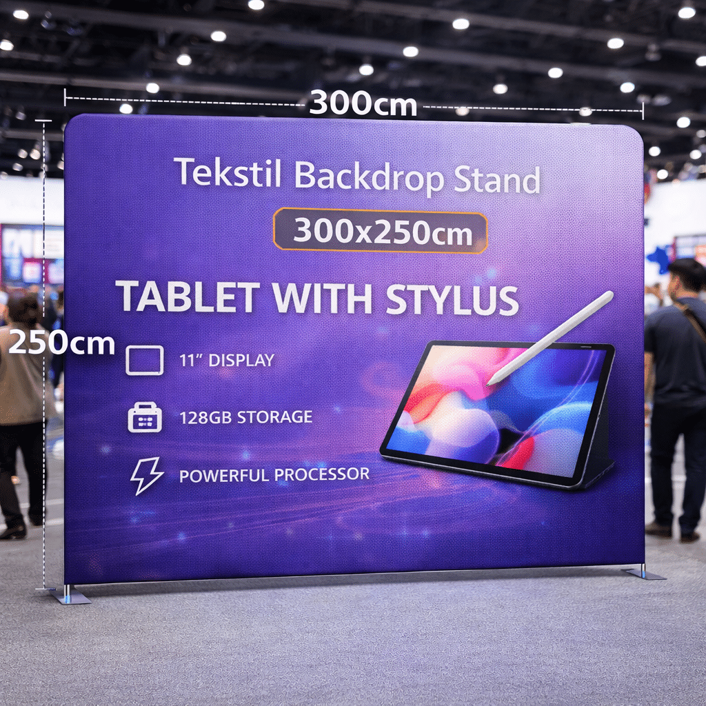 Tekstil Backdrop Stand 300x250cm Düz 4 Tekstil Backdrop Stand 300x250cm Düz