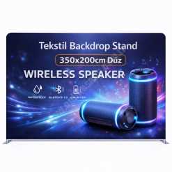 Tekstil Backdrop Stand 350x200cm Düz