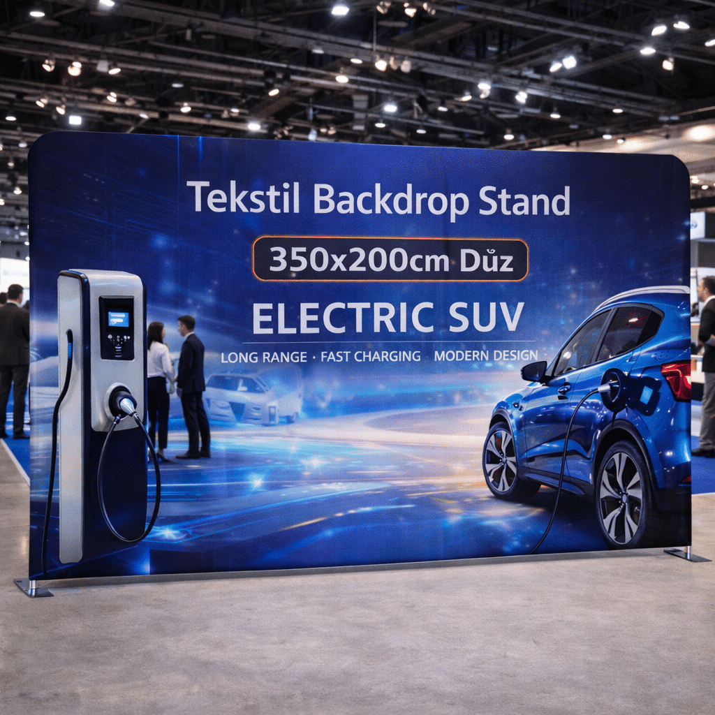 Tekstil Backdrop Stand 350x200cm Düz 3 Tekstil Backdrop Stand 350x200cm Düz