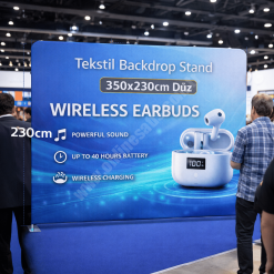 Tekstil Backdrop Stand 350x230cm Düz