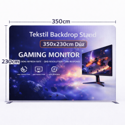 Tekstil Backdrop Stand 350x230cm Düz