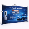 Tekstil Backdrop Stand 400x200cm Düz