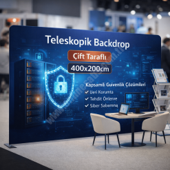 Tekstil Backdrop Stand 400x200cm Düz