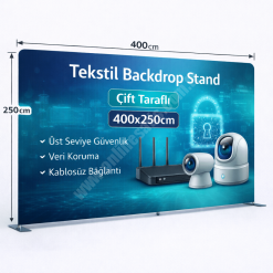 Tekstil Backdrop Stand 400x250cm Düz