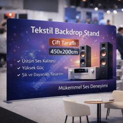 Tekstil Backdrop Stand 450x200cm Düz