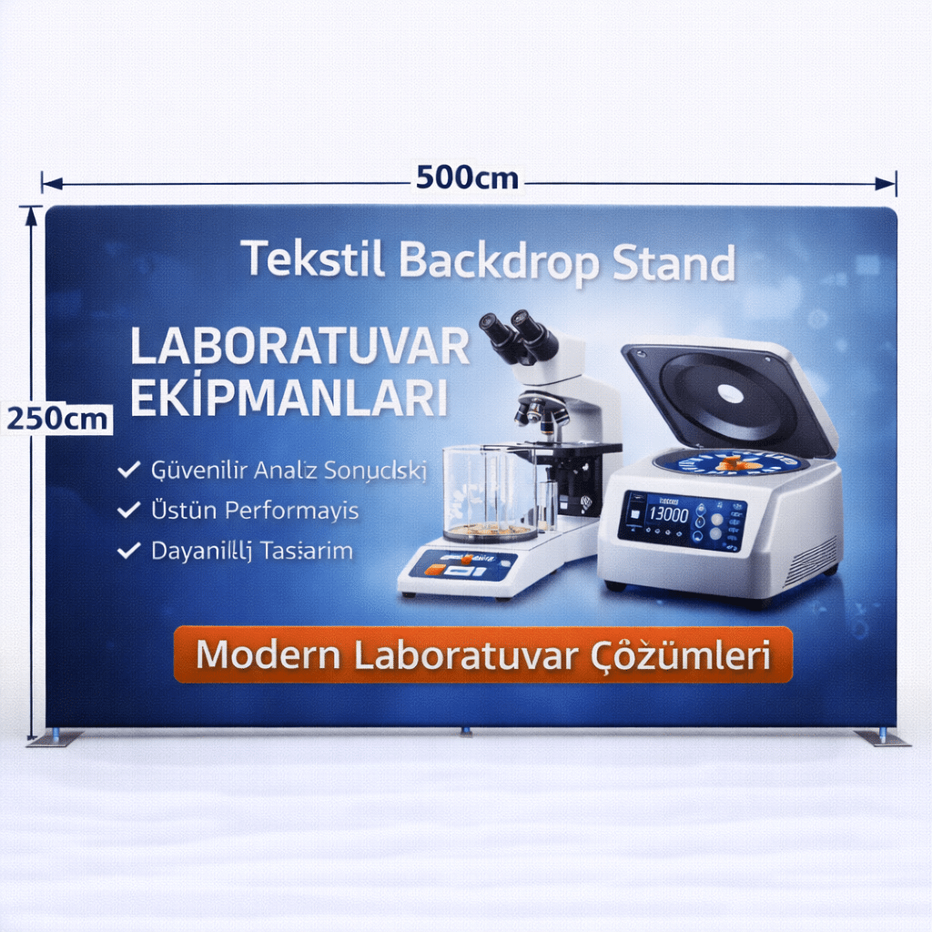 Tekstil Backdrop Stand 500x250cm Düz 4 Tekstil Backdrop Stand 500x250cm Düz