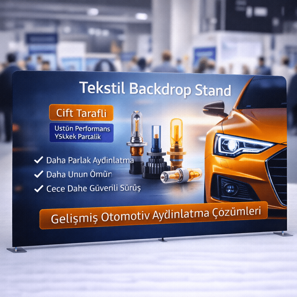 Tekstil Backdrop Stand 550x230cm Düz 3 Tekstil Backdrop Stand 550x230cm Düz