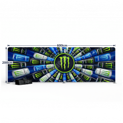 Tekstil Backdrop Stand 600x200cm Düz
