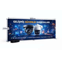 Tekstil Backdrop Stand 600x230cm Düz